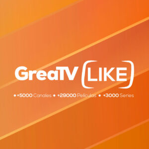 GreaTV LIKE ¡El más económico y de los favoritos! +5000 Canales | +29000 Películas | +3000 Series